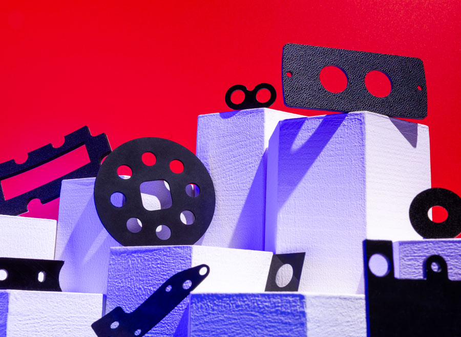 Bluemay Weston punch, press and waterjet cut components from non-metallic materials