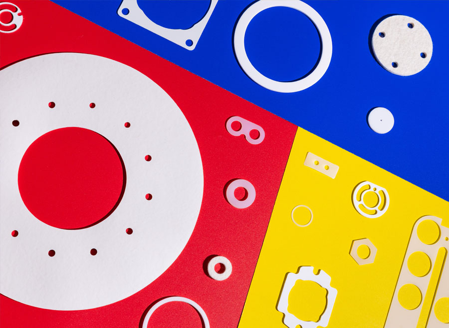 Bluemay Weston punch, press and waterjet cut components from non-metallic materials
