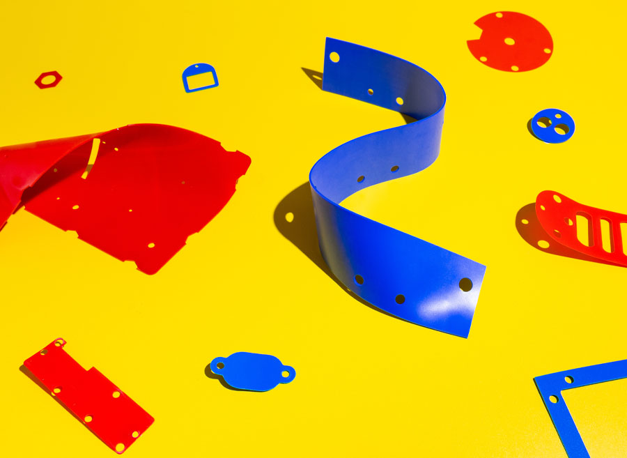 Bluemay Weston punch, press and waterjet cut components from non-metallic materials