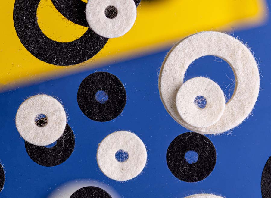 Felt Washers and Spacers - Bluemay Weston