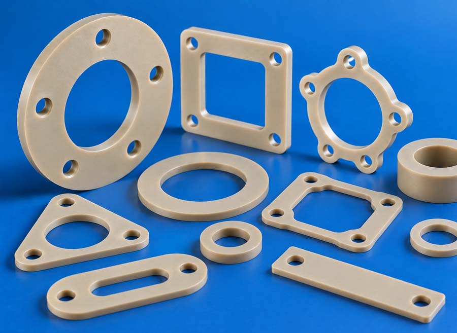 PEEK gaskets and seals manufactured by Bluemay Weston in the UK