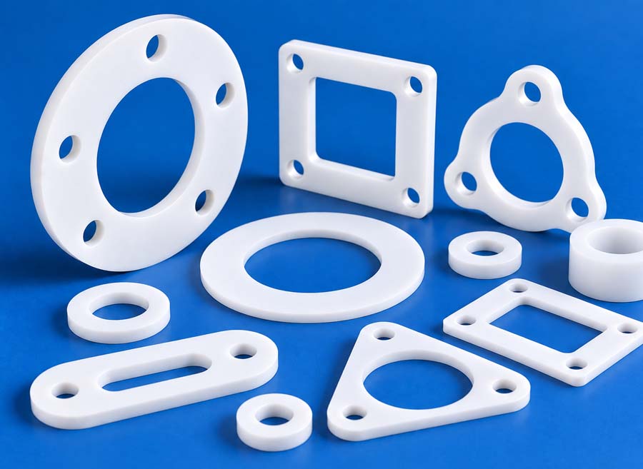 PTFE gaskets and seals manufactured by Bluemay Weston in the UK
