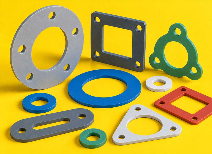 Rigid PVC gaskets and seals manufactured by Bluemay Weston in the UK