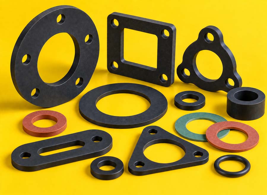 Rubber gaskets and seals manufactured by Bluemay Weston in the UK