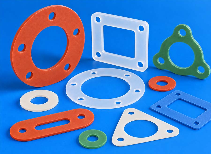 Silicone gaskets and seals manufactured by Bluemay Weston in the UK