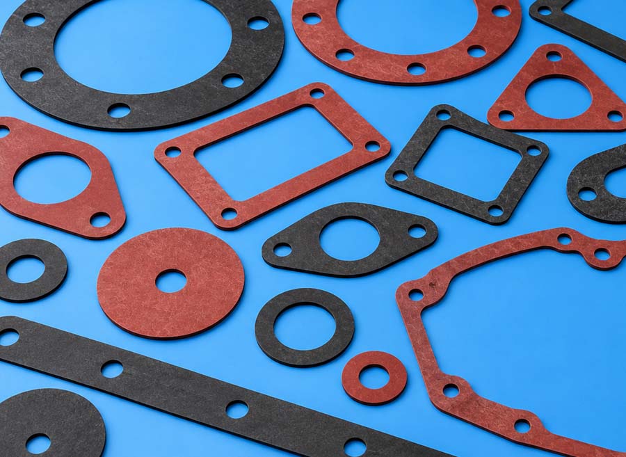 Vulcanised fibre gaskets and seals manufactured by Bluemay Weston in the UK