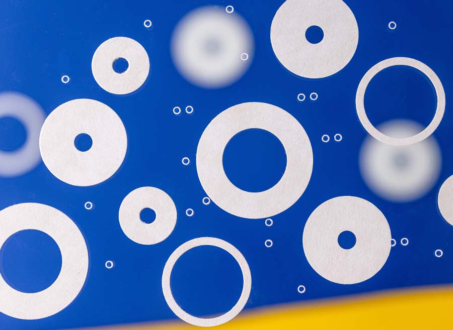 Bespoke Nomex washers and spacers manufactured in the UK