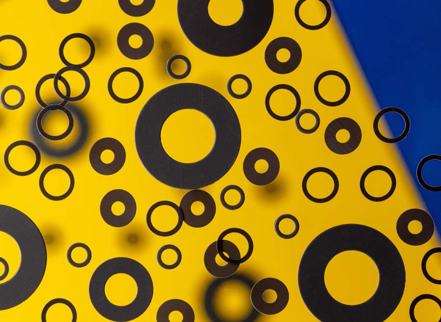 Bespoke nylatron washers and spacers manufactured in the UK