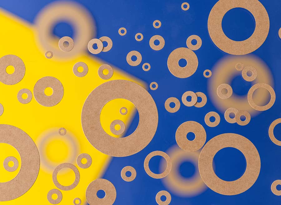 Bespoke Pressphan washers and spacers manufactured in the UK