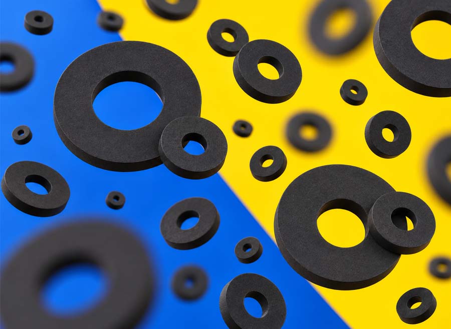 Made to measure Neoprene rubber washers - Bluemay Weston