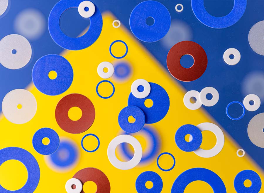 Bespoke silicone washers and spacers manufactured in the UK