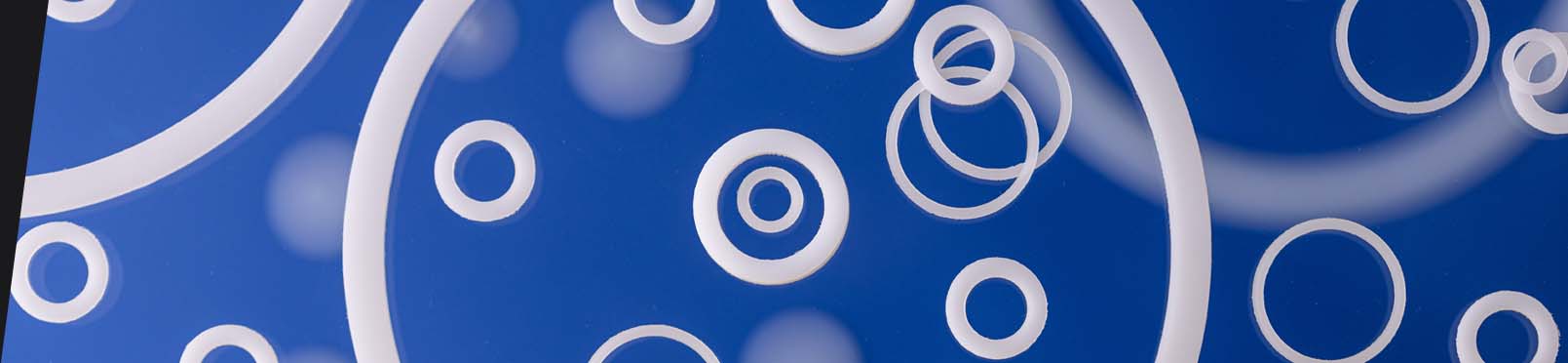 Precision punched and water-jet cut acetal washers