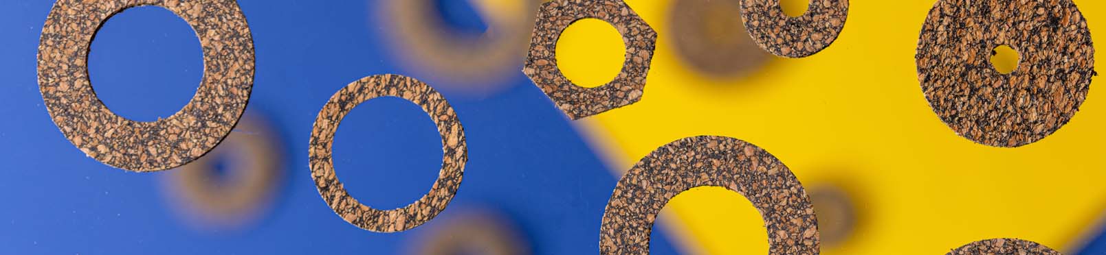 Made to measure cork washers and spacers - Bluemay Weston